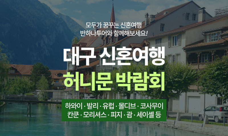 대구 반하나 허니문박람회 포스터